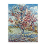 Pink Peach Tree in Blossom, Vincent van Gogh Post Card