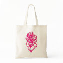 Pink Peacock Feather bags