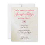 Pink & Pearl Wedding Shower Invite invitations
