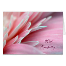 Pink Peddles Sympathy Card