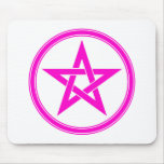 pink pentacle mouse pad