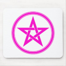 pink pentacle mouse pad