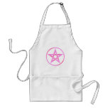 Pink Pentagram Pentacle Aprons