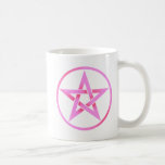 Pink Pentagram Pentacle Coffee Mug