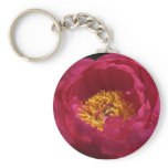 Pink Peonie Keychain