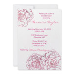 Pink Peony Bridal Shower Invitation