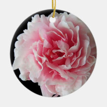 Pink Peony Flower Ornament