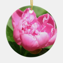 Pink Peony Ornament