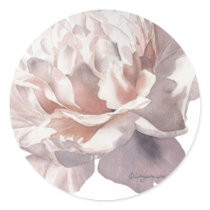 Pink Peony Stickers Wedding Personalised
