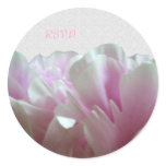Pink Peony Texture Custom Envelope Seals stickers