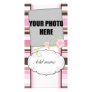 Pink photo card