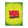Pink Pig Postcard