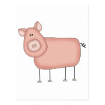 Pink Pig T-shirts and Gifts Postcard