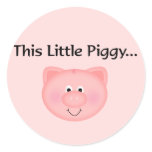 Pink Pig This Little Piggy stickers