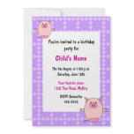 Pink Piggy Children's Birthday Invitation