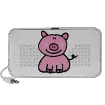 pink piggy travel speaker