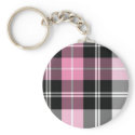 pink plaid keychains