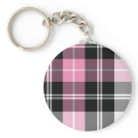 pink plaid keychains