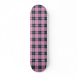 Pink Plaid Skate Board