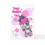 Pink Polk-a-dot Poodle Mother's Day Card