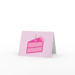 Pink Polka Dot Cake Thank You Cards