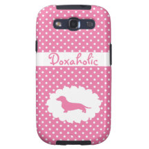 Pink Polka Dot Doxaholic Samsung Galaxy SIII Cases