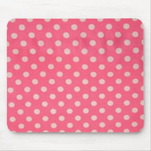 Pink Polka Dot Mousepad