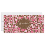 Pink Polka Dots Boutique Style Gift Certificates rack cards