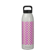 Pink Polka Dots Drinking Bottle