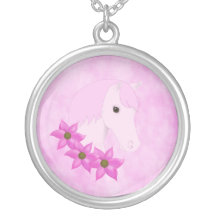 PINK PONY & FLOWERS Necklace
