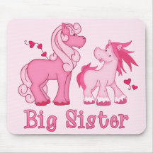 Pink Ponys Big Sister Mouse Mat