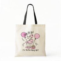 Pink Poodle Birthday Tote Bag