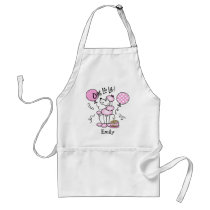 Pink Poodle Birthday Custom Apron
