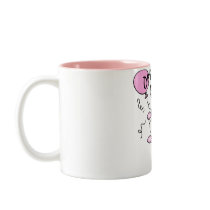 Pink Poodle Birthday Custom Mug