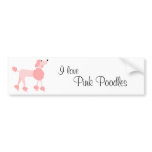 Pink Poodle bumper stickers