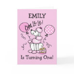 Pink Poodle Custom Birthday Invitation cards