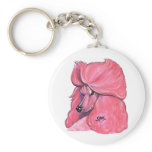 Pink Poodle Keychain