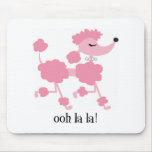 pink poodle mousepads