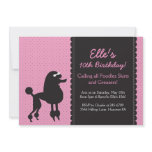 Pink Poodle Skirt, 1950's theme party invitation