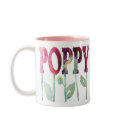 Pink Poppies mugs