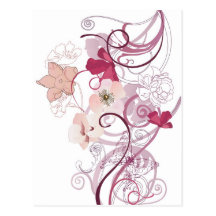Pink poppies Postcard
