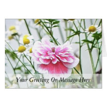 Pink Poppy And Feverfew Greeting Cards