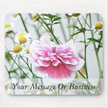 Pink Poppy And Feverfew Mouse Pad