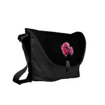 Pink Poppy Closeup Courier Bag