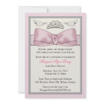 Pink Princess Bowed Invite