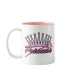 Pink Princess Crown Coffee Mugs