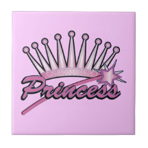 Pink Princess Crown Tiles