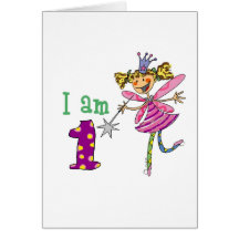 Pink princess fairy (age 1) cards