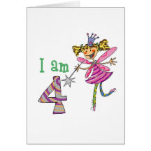 Pink princess fairy (age 4) cards