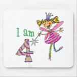 Pink princess fairy (age 4) mouse pad